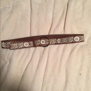 Leather belt